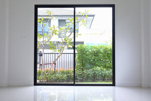 Aluminum Sliding Door 96"Wx80"H - Black image