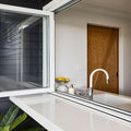 PVC Door and Window Aluminum Bifold Window 60"Wx48"H - OUT SWING FROM EXTERIOR VIEW image 3