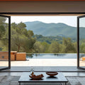 Aluminum Bifold Door 192"Wx96"H - OUT SWING FROM EXTERIOR VIEW image 0