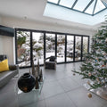 Aluminum Bifold Door 240"Wx80"H - OUT SWING FROM EXTERIOR VIEW image 0